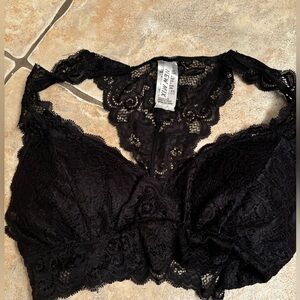 Black lace bralette